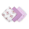 BabyOno textilpelenka színes 3db bambusz lila 397/11