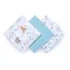 BabyOno textilpelenka színes 3db bambusz világoskék 397/12