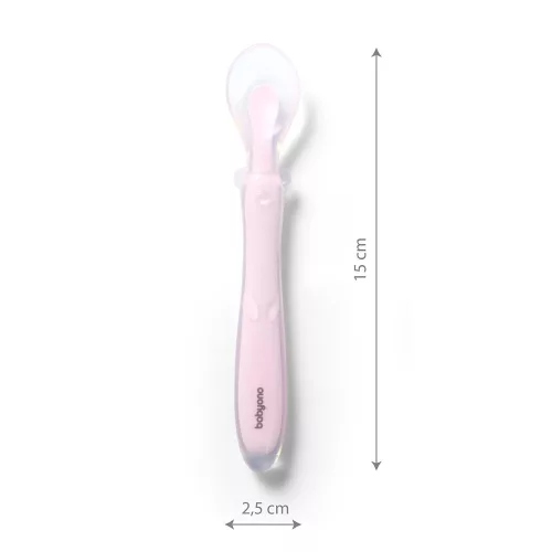 BabyOno etetõkanál szilikon flexibilis rózsaszín 785/03