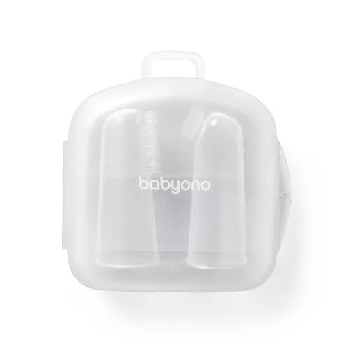 BabyOno fogkefe és ínymasszírozó babáknak átlátszó 2db 1545