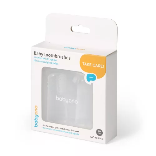 BabyOno fogkefe és ínymasszírozó babáknak átlátszó 2db 1545