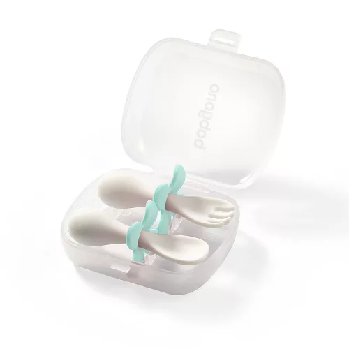 BabyOno evõeszköz-készlet - ergonomikus, dobozzal menta 969/04