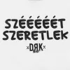 Dorko hosszú ujjú kombidressz Szééééét Szeretlek mintával fehér 56