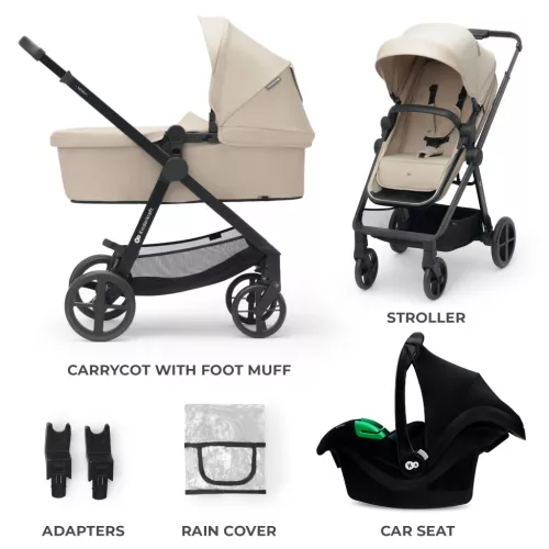Kinderkraft babakocsi többfunkciós NEWLY 3in1 MINK PRO  bézs