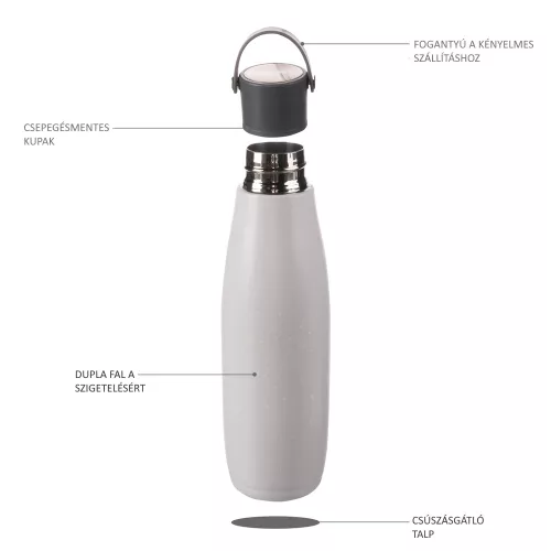 Zopa termosz - rozsdamentes acél, fogantyúval 480 ml Dino
