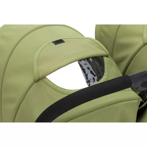 Fill Twin ikerbabakocsi fekete-zöld YD209T