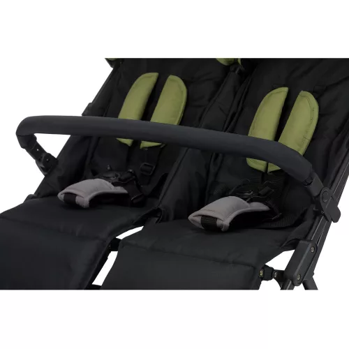 Fill Twin ikerbabakocsi fekete-zöld YD209T