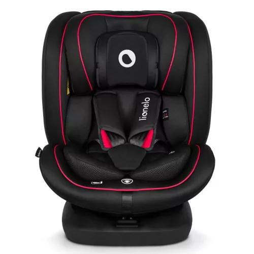Lionelo gyerekülés Bastiaan i-Size Isofix 360 fok 40-150 cm fekete-piros