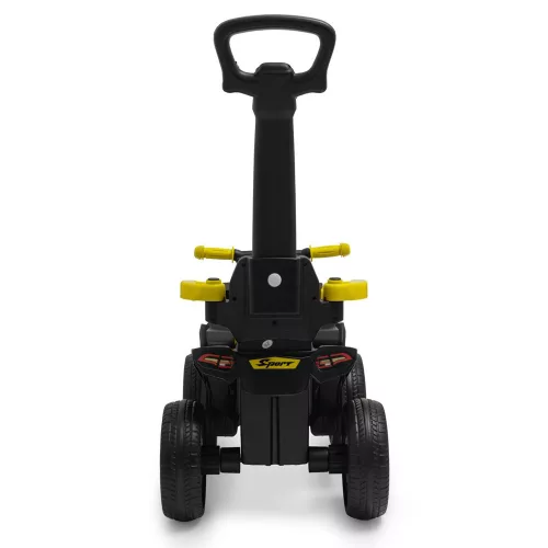 Baby Mix bébitaxi tolókarral Quad Mega Prime EVA sárga