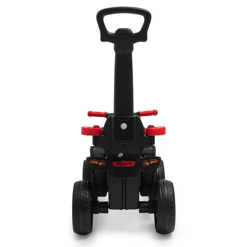 Baby Mix bébitaxi tolókarral Quad Mega Prime EVA piros