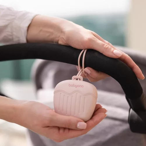 BabyOno cumitartó tok 2cuminak szilikon rózsaszín 1656/02
