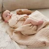 BabyOno babatakaró merino gyapjú kötött 75x100cm világos bézs 1648/01