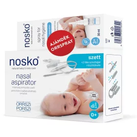   Nosko Orrszi Porszi orrszívó mûanyag szett 2 féle szívófejjel - ajándék orrspray