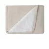 Kikkaboo takaró prémium pamut/sherpa kétoldalas 75x100cm Dream Big melange bézs