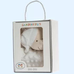   Gamberritos szundikendõ - plüss buborékos anyagú maci fehér 10702