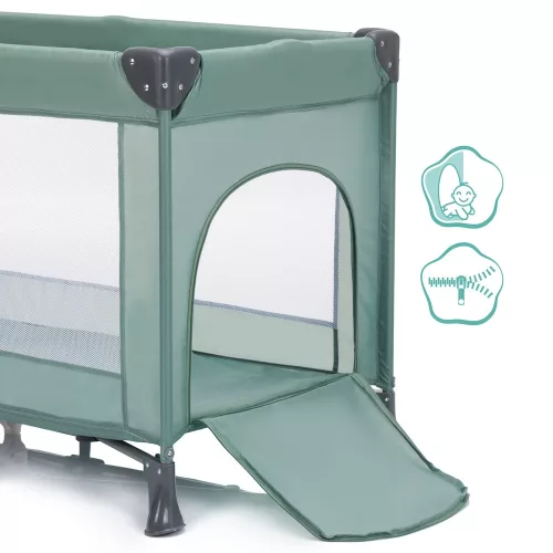 Fillikid utazóágy Valentina 120x60cm zöld 4066-04