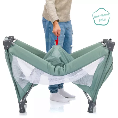 Fillikid utazóágy Valentina 120x60cm zöld 4066-04