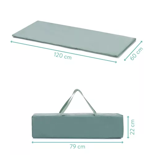 Fillikid utazóágy Valentina 120x60cm zöld 4066-04