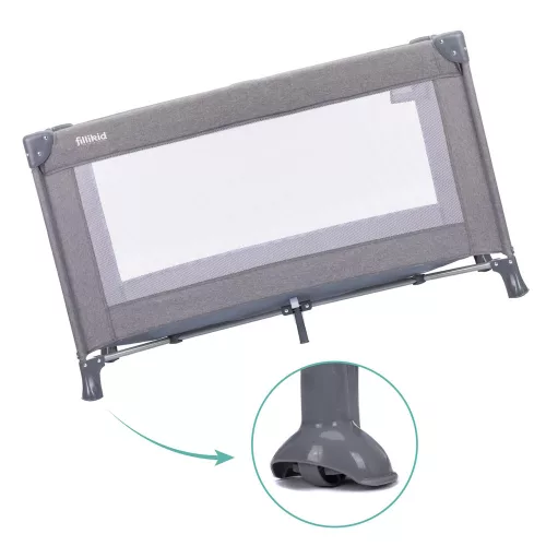 Fillikid utazóágy Milano 120x60cm szürke 4067-17