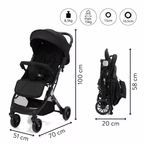 Fill sportbabakocsi Styler fekete AS700-06