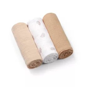   BabyOno textilpelenka színes 3db gyûrt muszlin bézs 828/02