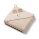 BabyOno fürdõlepedõ kapucnis bambusz 100x100cm egérfülekkel sötét bézs 1553/06
