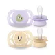 Philips AVENT játszócumi Ultra Start mintás 0-2hó lányos 2db