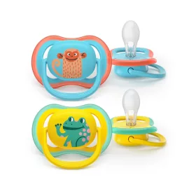 Philips AVENT játszócumi Ultra Air majom 18hó fiús 2db