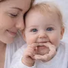 BabyOno rágóka - RING szilikon gyûrû bézs 825/04