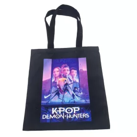   K-pop Démonvadászok Neon Warriors shopping bag, bevásárlótáska 41 cm