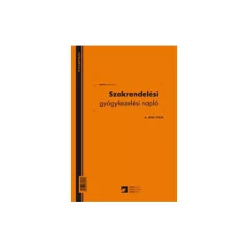   Szakrendelési gyógykezelési napló 100 lapos könyv A/4 álló