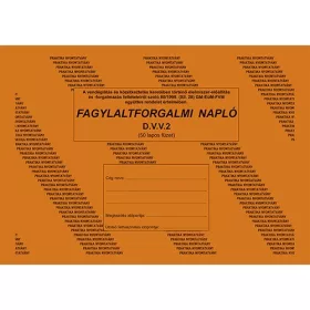 Fagylaltforgalmi napló 50 lapos A/4 fekvő