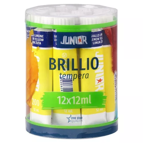 Tempera Brillio Junior 12 ml sárga