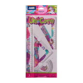  Vonalzó készlet Junior Honun S30  unikornis témával, 4 darabos