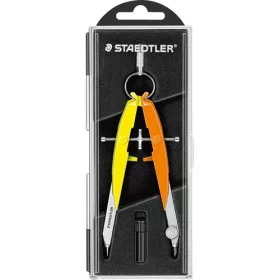   Körző Staedtler Mars Comfort 556 Neon 3 precíziós geometriai sárga/narancs pótheggyel