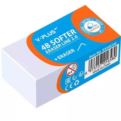 Radír Y-Plus+ 4B Extra Puha (kicsi)