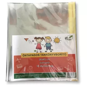   Füzetborító pd 25x45 cm öntapadós PP 0,07 mm 10 ív/csom víztiszta