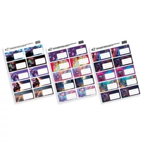 Füzetcímke pd 76x38 mm School Girls/Boys/Animal 2026