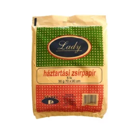   Háztartási zsírpapír 60x80 cm 30gr/m2 5 ív/csomag fehér