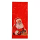 Mikulás tasak 15x35 cm piros