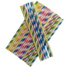 Szívószál papír 200x5.3 mm színes 25 db/csomag