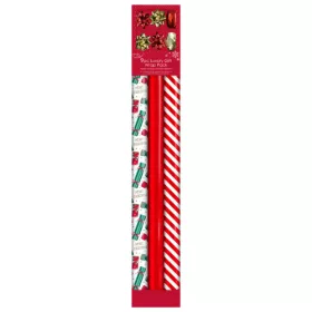   Díszcsomagoló válogatás Clairefontaine/Eurowrap karácsonyi 9 részes, candy cane
