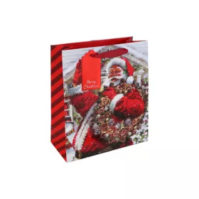   Dísztasak Clairefontaine/Eurowrap 21,5x25,3 cm vidám Mikulás