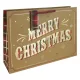 Dísztasak Clairefontaine/Eurowrap 12,7x35,5 cm Merry Christmas kraft