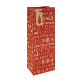   Dísztasak Clairefontaine/Eurowrap 12,7x35,5 cm boros, Holly Jolly