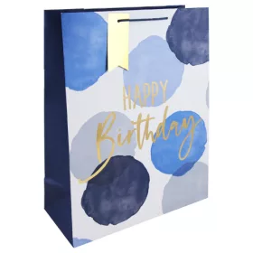   Dísztasak Clairefontaine/Eurowrap 33x45,5 cm kraft, kék HBD