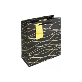 Dísztasak Clairefontaine/Eurowrap 21,5x25,3 cm fekete geo
