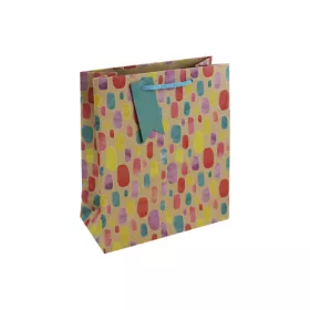   Dísztasak Clairefontaine/Eurowrap 21,5x25,3 cm kraft, színes foltok