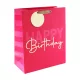 Dísztasak Clairefontaine/Eurowrap 26,5x33 cm pink HBD