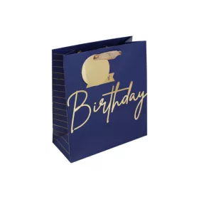   Dísztasak Clairefontaine/Eurowrap 21,5x25,3 cm sötétkék HBD